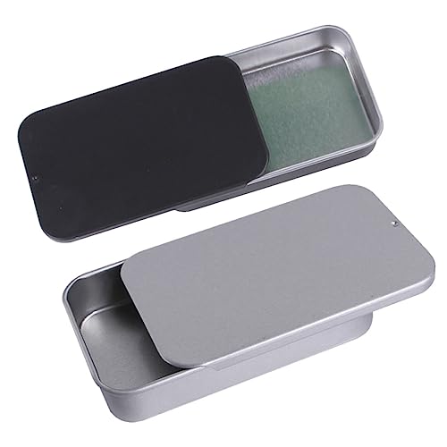 BESTonZON 2stücke Vogelfutterstation Outdoor-Box Edelstahlbox Für Vögel Futterbox Mit Schiebedeckel Und Praktisch Getreidebehälter Für Garten von BESTonZON