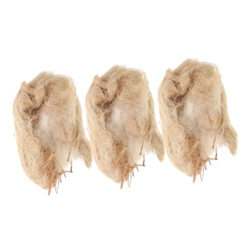 BESTonZON 3 Beutel Nistmaterialien Für Vögel, Mischung Aus Sittichnestmaterial, Finken-vogelstreu, Verstecke Für Baumstämme, Käfige, Garten, Hof, Heimdekoration (40 G/Beutel) von BESTonZON