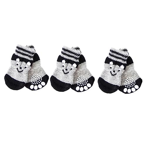 BESTonZON 3 Paare Hundeschuh Socken Pfotenschutz Welpen Hausschuhe Abdeckung Hundestiefel Hunde Anti -schlupf -Pfote Griffe Schuhe Für Hunde Hund Anti -socken Traktion Hundeschuhe Baumwolle BESTonZON 3 Paare Hundeschuh Socken Pfotenschutz Welpen Hausschuhe Abdeckung Hundestiefel Hunde Anti -schlupf -Pfote Griffe Schuhe Für Hunde Hund Anti -socken Traktion Hundeschuhe Baumwolle von BESTonZON