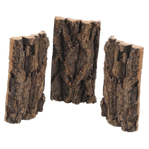 BESTonZON 3 Stück Dekorative Korkrinde für Reptilien Aquarium Natürliche Hintergrunddekoration für Terrarien für Gesunde von Schildkröten und Geckos BESTonZON 3 Stück Dekorative Korkrinde für Reptilien Aquarium Natürliche Hintergrunddekoration für Terrarien für Gesunde von Schildkröten und Geckos von BESTonZON