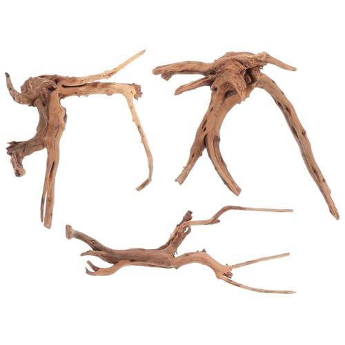 BESTonZON 3 Stück Natürliches Schwemmholz Aquarium Teiliges Lebensechte Wurzel Deko Fischversteck für Fischbecken und Reptil Terrarien mit Langlebigem Farbechtem Holz Geeignet für BESTonZON 3 Stück Natürliches Schwemmholz Aquarium Teiliges Lebensechte Wurzel Deko Fischversteck für Fischbecken und Reptil Terrarien mit Langlebigem Farbechtem Holz Geeignet für von BESTonZON