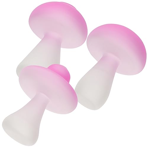BESTonZON 3 Stück Pilzvase aus Glas Blumenvase für die Dekoration Blumenvase Wohnkultur Vasen Wohnkultur Hydroponische Tischvase Blumenvasen einzigartige Vase Violett von BESTonZON