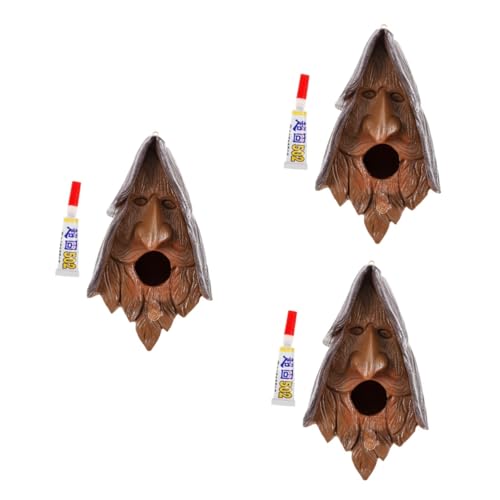 BESTonZON 3 Stück Resin Vogelfutterhaus für Garten Wetterbeständiges Hängendes Vogelhaus Synthetischem Harz Dekorative Futterstelle für Wildvögel im Außenbereich Installieren BESTonZON 3 Stück Resin Vogelfutterhaus für Garten Wetterbeständiges Hängendes Vogelhaus Synthetischem Harz Dekorative Futterstelle für Wildvögel im Außenbereich Installieren von BESTonZON