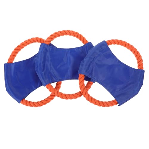 BESTonZON 3 Stück Teiliges Hundespielzeug Wurfplatte aus Strapazierfähigem und Canvas Abriebsicher Fördert Hundetraining und Bewegungsfreude für Welpen und Große Hunde Zufällige Farbe von BESTonZON