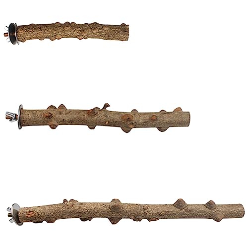 BESTonZON 3 Stück Teiliges Vogelspielzeug aus Naturholz Papageienständer und Kletterstab Stabile Sitzstangen für Kleine Vögel Geeignet für Käfigmontage Innen und Außen Fördert Krallenpflege BESTonZON 3 Stück Teiliges Vogelspielzeug aus Naturholz Papageienständer und Kletterstab Stabile Sitzstangen für Kleine Vögel Geeignet für Käfigmontage Innen und Außen Fördert Krallenpflege von BESTonZON