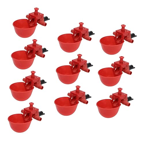 BESTonZON 30 Stück Automatische Tränke für Geflügel Verstellbare Wasserschalen Robustem Kunststoff für Hühner Tauben und Andere Nutztiere zu Reinigen Installieren BESTonZON 30 Stück Automatische Tränke für Geflügel Verstellbare Wasserschalen Robustem Kunststoff für Hühner Tauben und Andere Nutztiere zu Reinigen Installieren von BESTonZON
