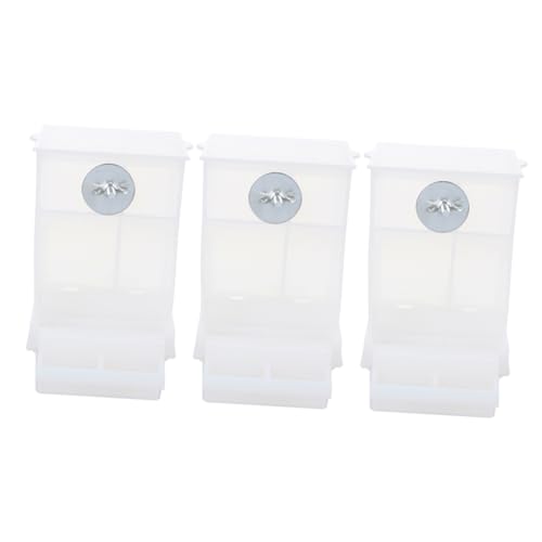 BESTonZON 3Stücke Automatischer Vogel Futterspender Lebensmittelbox Für Papageien Und Platzsparend Befüllen Für Garten von BESTonZON