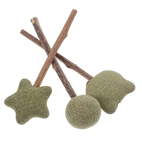 BESTonZON 3Stücke Katzenminze Kausticks Edible Catnip Lollipop für Katzen Molarspielzeug zur Zahnpflege für Kätzchen und Erwachsene Katzen BESTonZON 3Stücke Katzenminze Kausticks Edible Catnip Lollipop für Katzen Molarspielzeug zur Zahnpflege für Kätzchen und Erwachsene Katzen von BESTonZON