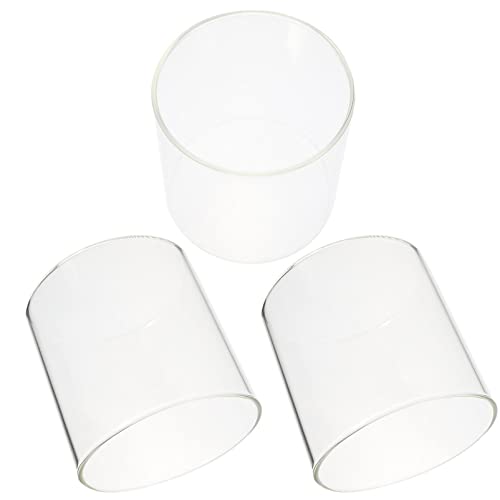 BESTonZON 3Stücke Klarglas Vase Für Transparente Glaszylinder Für Pflanzen Terrarium Für Mooslandschaften Und Aquarien Dekoration von BESTonZON