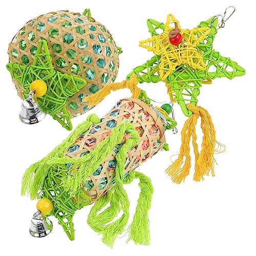 BESTonZON 3stücke Papageien Käfig Spielzeug Vogel Kauen Spielzeug Papagei Beißen Haustier Vogel Zubehör Sicher Zum Kauen Und Spielen BESTonZON 3stücke Papageien Käfig Spielzeug Vogel Kauen Spielzeug Papagei Beißen Haustier Vogel Zubehör Sicher Zum Kauen Und Spielen von BESTonZON