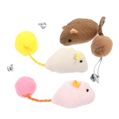 BESTonZON 3er Set Rattenballspielzeug Katzen-mäuse- Stofftier Ratte Ballspielzeug Für Katzen Kuscheltier Katzenball Für Den Innenbereich Kätzchenball Kätzchenspielzeug Plüsch BESTonZON 3er Set Rattenballspielzeug Katzen-mäuse- Stofftier Ratte Ballspielzeug Für Katzen Kuscheltier Katzenball Für Den Innenbereich Kätzchenball Kätzchenspielzeug Plüsch von BESTonZON