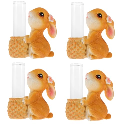 BESTonZON 4 Sätze Hohe Glasvasen Im Freien Besonderheit Mini Kaninchen Anlage Aquariumdekorationen Drinnen Topiary Einfache Vase Vasenglas Einzelblumenvase Harz Bunt BESTonZON 4 Sätze Hohe Glasvasen Im Freien Besonderheit Mini Kaninchen Anlage Aquariumdekorationen Drinnen Topiary Einfache Vase Vasenglas Einzelblumenvase Harz Bunt von BESTonZON