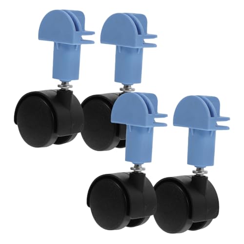 BESTonZON 4 Stück Blau Pet Kennel Casters Pet Cage Casters Abs Cat Cage Casters Gepäck Ersatzräder von BESTonZON