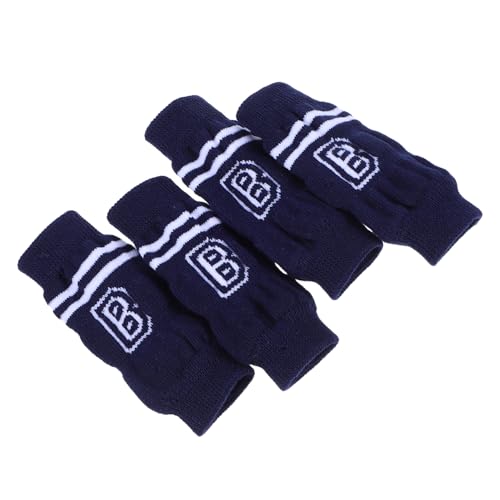 BESTonZON 4 Stück Haustier Ellenbogenschutz Elastischer Hundewickel Hundebeinmanschette Gestrickte Beinwärmer Haustier Beinschutzsocken Für Hunde Elastischer Gelenkschutz Gestrickte von BESTonZON