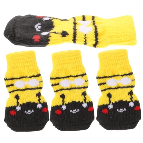BESTonZON 4 Stück Haustier socken groß für Hunde Schutz Traktion drinnen hundesocken Dog Socks Pfote Socken für Hund Tragbare Socken für Haustiere Abriebfeste Baumwollsocken Baumwolle Yellow BESTonZON 4 Stück Haustier socken groß für Hunde Schutz Traktion drinnen hundesocken Dog Socks Pfote Socken für Hund Tragbare Socken für Haustiere Abriebfeste Baumwollsocken Baumwolle Yellow von BESTonZON