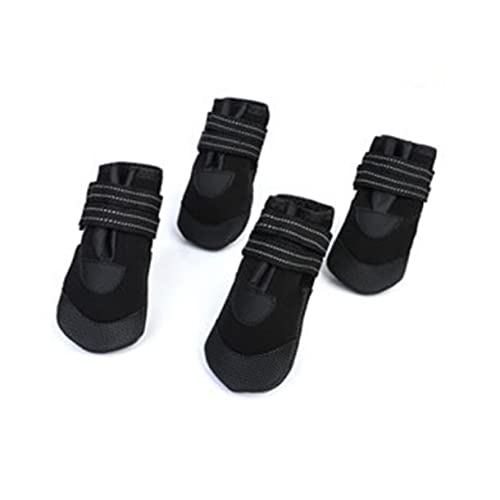 BESTonZON 4 Stück Hundeschuhe für Kleine Hunde Leuchtende wasserdichte Gummistiefel Candy Farben rutschfest für Regen Schnee und BESTonZON 4 Stück Hundeschuhe für Kleine Hunde Leuchtende wasserdichte Gummistiefel Candy Farben rutschfest für Regen Schnee und von BESTonZON