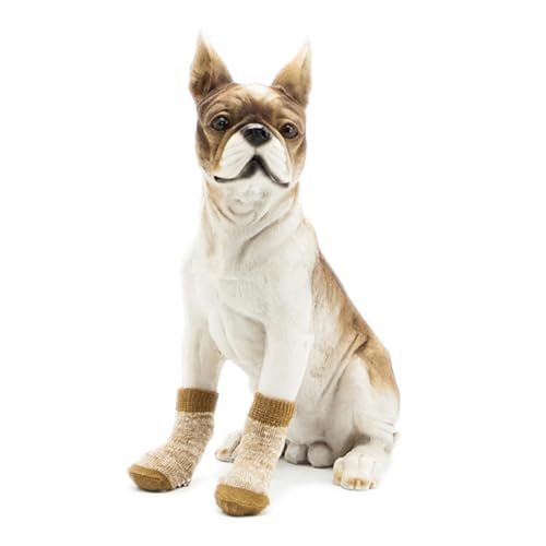 BESTonZON 4 Stück Hundesocken aus Baumwolle rutschfeste Pfotenschutzsocken für Hunde und Welpen Atmungsaktiv Feuchtigkeitsabsorbierend Komfortabel und Schützend für Drinnen und Draußen BESTonZON 4 Stück Hundesocken aus Baumwolle rutschfeste Pfotenschutzsocken für Hunde und Welpen Atmungsaktiv Feuchtigkeitsabsorbierend Komfortabel und Schützend für Drinnen und Draußen von BESTonZON