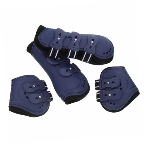 BESTonZON 4 Stück Pferdebeinstiefel Pferdeleggings Beinschützer Für Pferde Stützgamaschen Für Pferde Pferdefußabdeckung Reitstiefel Für Pferde Pferdetransportstiefel Pu BESTonZON 4 Stück Pferdebeinstiefel Pferdeleggings Beinschützer Für Pferde Stützgamaschen Für Pferde Pferdefußabdeckung Reitstiefel Für Pferde Pferdetransportstiefel Pu von BESTonZON