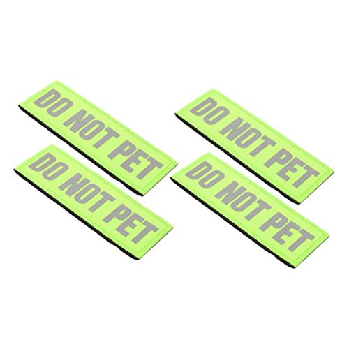 BESTonZON 4 Stück Reflektierende Service Hundepatches Leichte Sicherheits Aufnäher für Hundegeschirr Auffällige Do Not Pet Kennzeichnung für und Outdoor Aktivitäten BESTonZON 4 Stück Reflektierende Service Hundepatches Leichte Sicherheits Aufnäher für Hundegeschirr Auffällige Do Not Pet Kennzeichnung für und Outdoor Aktivitäten von BESTonZON