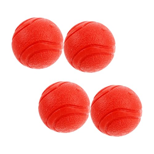 BESTonZON 4 Stück Robuste Hundespielzeugbälle aus Gummi Kaubeständige Welpen Zahnungshilfen Interaktive Tennisbälle für Kleine und Mittlere Hunde Langlebig und Leicht zu Reinigen BESTonZON 4 Stück Robuste Hundespielzeugbälle aus Gummi Kaubeständige Welpen Zahnungshilfen Interaktive Tennisbälle für Kleine und Mittlere Hunde Langlebig und Leicht zu Reinigen von BESTonZON