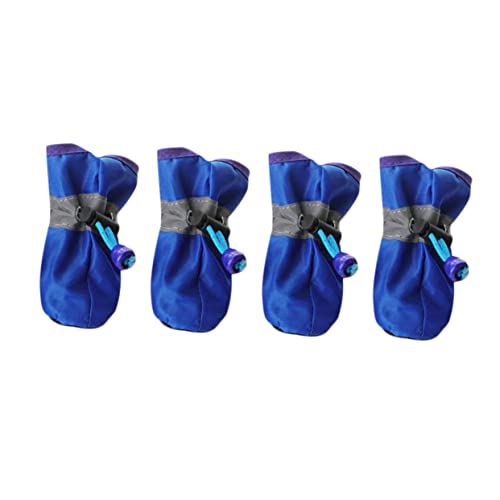 BESTonZON 4 Stück Schuhe Hund hundeschuhe hundepfoten Dog Shoes regnerisch Wasser Größe Stiefel für Hunde Schuhe Haustier Schuhe für Hunde Haustier Stiefel Hundestiefel Blue BESTonZON 4 Stück Schuhe Hund hundeschuhe hundepfoten Dog Shoes regnerisch Wasser Größe Stiefel für Hunde Schuhe Haustier Schuhe für Hunde Haustier Stiefel Hundestiefel Blue von BESTonZON