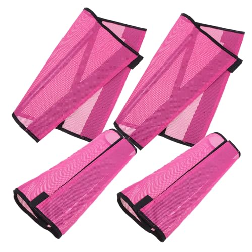 BESTonZON 4 Stück Teiliges Atmungsaktive Mesh Fliegenstiefel für Pferde Schützende Beinlinge gegen Insekten Leichtes Material für Bequemlichkeit und Reduzierung von Beinermüdung bei von BESTonZON