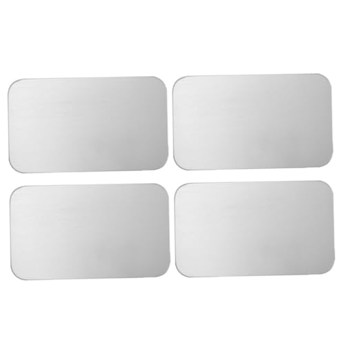 BESTonZON 4 Stück Teiliges Haustier Kühlpad Aluminium Kühlmatte für Kaninchen Hamster Chinchilla Schnelle Wärmeableitung Wiederverwendbar Pflegeleicht zur Temperaturregulierung von BESTonZON