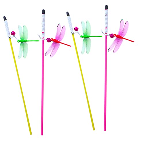 BESTonZON 4 Stück Teiliges Interaktives Katzenspielzeug Bunte Katzenangel Sticks Spielerischer Teaser für Kätzchen Fördert Bewegung und Stressabbau Indoor BESTonZON 4 Stück Teiliges Interaktives Katzenspielzeug Bunte Katzenangel Sticks Spielerischer Teaser für Kätzchen Fördert Bewegung und Stressabbau Indoor von BESTonZON