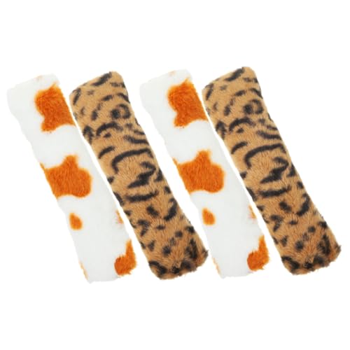 BESTonZON 4 Stück Teiliges Katzenminze Kauspielzeug Katzenkopfkissen Widerstandsfähig gegen Beißen und Kratzen Interaktives Indoor mit Natürlicher Katzenminze für Beschäftigung und von BESTonZON