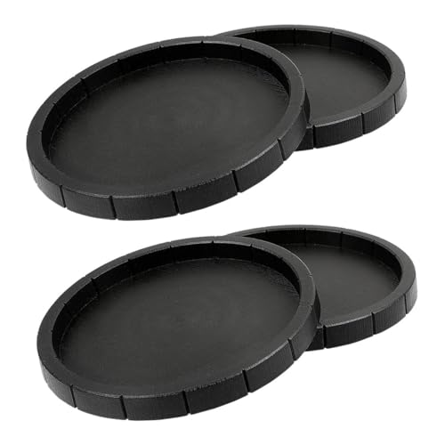 BESTonZON 4 Stück Teiliges Reptilien Futternapf aus Schwarzem Kunststoff Große Wassernäpfe für Schildkröten und Echsen Glatte Oberfläche Sicher und Leicht zu Reinigen für Futter und BESTonZON 4 Stück Teiliges Reptilien Futternapf aus Schwarzem Kunststoff Große Wassernäpfe für Schildkröten und Echsen Glatte Oberfläche Sicher und Leicht zu Reinigen für Futter und von BESTonZON