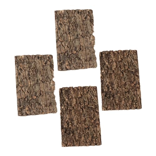 BESTonZON 4 Stück Teiliges Reptilien Terrarium Korkrinden Dekor Natürliche Baumrinde für Kletter und Versteckmöglichkeiten Wiederverwendbar Sicher Dekorativ für Reptilienbecken und Aquarien BESTonZON 4 Stück Teiliges Reptilien Terrarium Korkrinden Dekor Natürliche Baumrinde für Kletter und Versteckmöglichkeiten Wiederverwendbar Sicher Dekorativ für Reptilienbecken und Aquarien von BESTonZON