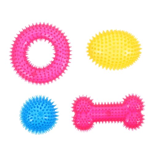 BESTonZON 4 Stück Teiliges Zahnfreundliche Kauspielbälle Interaktives Apportierspiel für Kleine Mittlere Große Hunde Robust und Sicher für Drinnen und Draußen BESTonZON 4 Stück Teiliges Zahnfreundliche Kauspielbälle Interaktives Apportierspiel für Kleine Mittlere Große Hunde Robust und Sicher für Drinnen und Draußen von BESTonZON