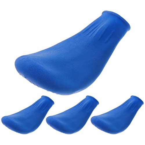 BESTonZON 4 Stück wasserdichte Hundeschuhe für Hunde und Katzen rutschfeste Strapazierfähige Überschuhe für Outdoor Aktivitäten Blau S von BESTonZON