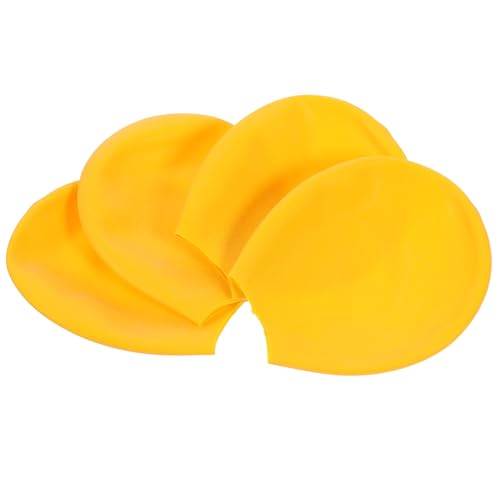 BESTonZON 4 Stück wasserdichte Hundeschuhe für Kleine Hunde rutschfeste Langlebige Schutzhülle für Outdoor Aktivitäten für Regenwetter und Unebenes Gelände Gelb von BESTonZON