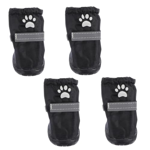 BESTonZON 4 Stück wasserdichte Hundeschuhe mit Reflektoren Rutschfester Pfotenschutz für Kleine bis Mittelgroße Hunde Leicht und Bequem für Outdoor Aktivitäten bei Regenwetter BESTonZON 4 Stück wasserdichte Hundeschuhe mit Reflektoren Rutschfester Pfotenschutz für Kleine bis Mittelgroße Hunde Leicht und Bequem für Outdoor Aktivitäten bei Regenwetter von BESTonZON