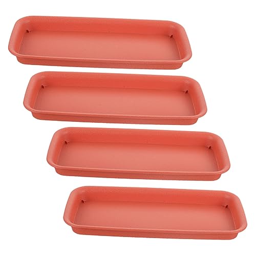 BESTonZON 4 Stück wasserdichte Tabletts Topfpflanzen Untersetzer Töpfe Für Pflanzen Außentopf Drainage Tablett Rechteckige Topfuntersetzer Behälter Für Den Innenbereich Sämlings BESTonZON 4 Stück wasserdichte Tabletts Topfpflanzen Untersetzer Töpfe Für Pflanzen Außentopf Drainage Tablett Rechteckige Topfuntersetzer Behälter Für Den Innenbereich Sämlings von BESTonZON