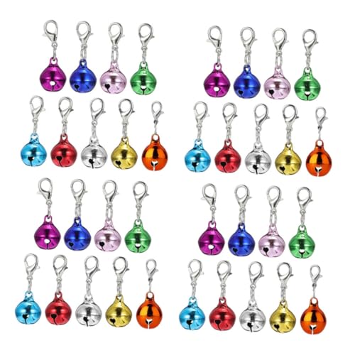 BESTonZON 45 Stück Teiliges Bell Charms Set Kleine Metallglöckchen mit Buntem Cartoon Design Leicht und Robust für Katzen und Hundehalsbänder Schlüsselanhänger DIY Haustier Zubehör und BESTonZON 45 Stück Teiliges Bell Charms Set Kleine Metallglöckchen mit Buntem Cartoon Design Leicht und Robust für Katzen und Hundehalsbänder Schlüsselanhänger DIY Haustier Zubehör und von BESTonZON