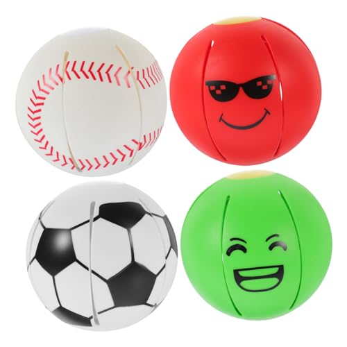 BESTonZON 4Stücke Ball Interaktive Druckball Spielzeuge für Kleine für Aktives Kauen Reduzierung von Langeweile BESTonZON 4Stücke Ball Interaktive Druckball Spielzeuge für Kleine für Aktives Kauen Reduzierung von Langeweile von BESTonZON