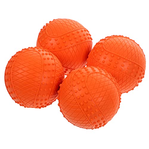 BESTonZON 4Stücke Gummibälle Für Welpenbälle Aus Robustem Für Outdoor Aktivitäten Fördert Training Für Kleine von BESTonZON