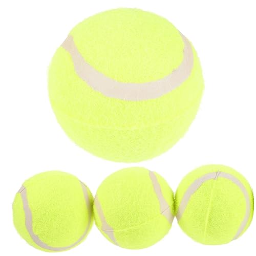 BESTonZON 4Stücke Hundebälle Langlebiges Für Kleine Und Mittelgroße Für Indoor Und Outdoor Aktivitäten Zu Reinigen Und Pflegen Leuchtende von BESTonZON