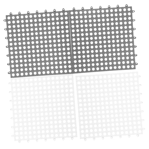 BESTonZON 4stücke Kaninchenkäfigmatte Aus Strapazierfähigem Material Geeignet Für Kleine Haustiere Wie Kaninchen Meerschweinchen Und Chinchillas Weiche Fußpolster Für Bequemlichkeit von BESTonZON