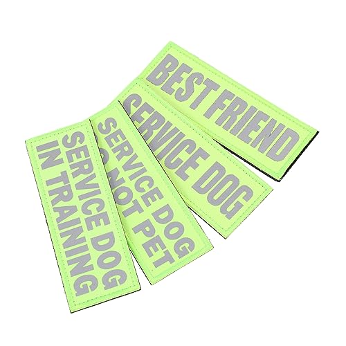 BESTonZON 4Stücke Reflektierende Patches Verschleißfest und Tragbar Zubehör für Service Kreatives Design für Besondere Anlässe für Outdoor Aktivitäten von BESTonZON