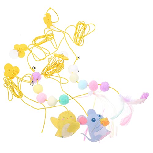 BESTonZON 4Stücke Teiliges Interaktives Katzenspielzeug für Haustiere Türhängendes Mauspuppe für Kätzchen und Katzen zur Stimulation Spielverhalten BESTonZON 4Stücke Teiliges Interaktives Katzenspielzeug für Haustiere Türhängendes Mauspuppe für Kätzchen und Katzen zur Stimulation Spielverhalten von BESTonZON