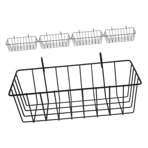 BESTonZON 5 Stück Heufütterung Praktischer Hasen-futterspender Kaninchenhalter Kaninchen -heu -Feeder Kaninchen -heu -Rack Eisen-Kaninchen-heufutterautomat Hasenfutter Black Schmiedeeisen von BESTonZON