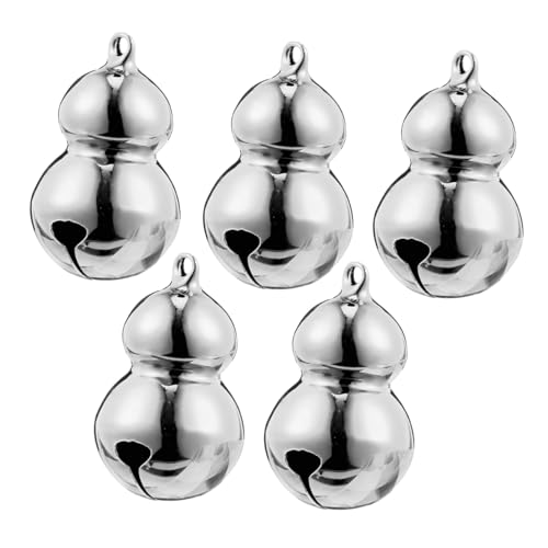 BESTonZON 5 Stück Teiliges Pet Bells mit Aufhängevorrichtung Glocken für Haustier training Weihnachtsbaum deko Vielseitiger Anhänger für Halsband Schlüsselanhänger DIY Bastelprojekte von BESTonZON