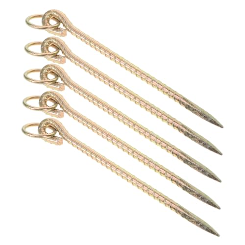 BESTonZON 5 Stück Teiliges Robuster Erdanker für Hunde und Vieh Schwer Belastbar Sicherer Bodenanker mit Gebogenem Ösenring für Camping Weidehaltung Vielseitig Einsetzbar Installieren BESTonZON 5 Stück Teiliges Robuster Erdanker für Hunde und Vieh Schwer Belastbar Sicherer Bodenanker mit Gebogenem Ösenring für Camping Weidehaltung Vielseitig Einsetzbar Installieren von BESTonZON