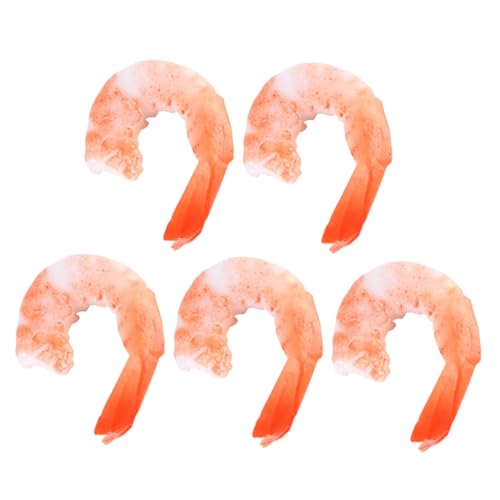 BESTonZON 5 Stücke PVC Garnelen Häuser Lebensechte Garnelen Displays Gefälschte Für Aquarium Restaurant Decor BESTonZON 5 Stücke PVC Garnelen Häuser Lebensechte Garnelen Displays Gefälschte Für Aquarium Restaurant Decor von BESTonZON