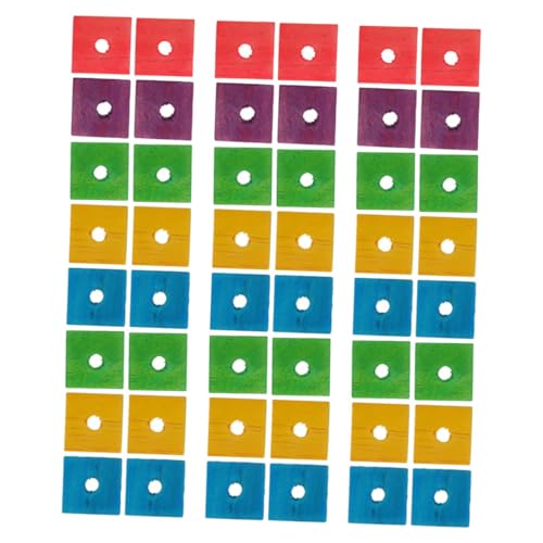 BESTonZON Papageien Spielzeug 50 Stück Holzklötze Kauspielzeug für Kleine Vögel Interaktive Beißspielzeuge Fördert Gesunde Schnabelabnutzung BESTonZON Papageien Spielzeug 50 Stück Holzklötze Kauspielzeug für Kleine Vögel Interaktive Beißspielzeuge Fördert Gesunde Schnabelabnutzung von BESTonZON