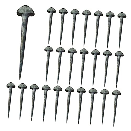 BESTonZON Hufeisennägel 50 Stück aus Eisen für Hufpflege Professionelles Hufeisenwerkzeug Tragbar für Pferdebedarf BESTonZON Hufeisennägel 50 Stück aus Eisen für Hufpflege Professionelles Hufeisenwerkzeug Tragbar für Pferdebedarf von BESTonZON