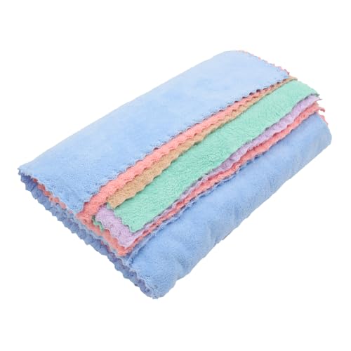 BESTonZON 5Stücke Hamster Badetuch Ultra Absorbierendes Handtuch Für Kleintiere Für Meerschweinchen Waschbar Und Langlebig von BESTonZON